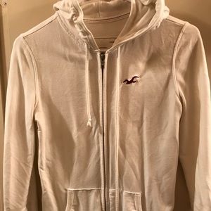 Half sleeve zip up hoodie. Hollister.